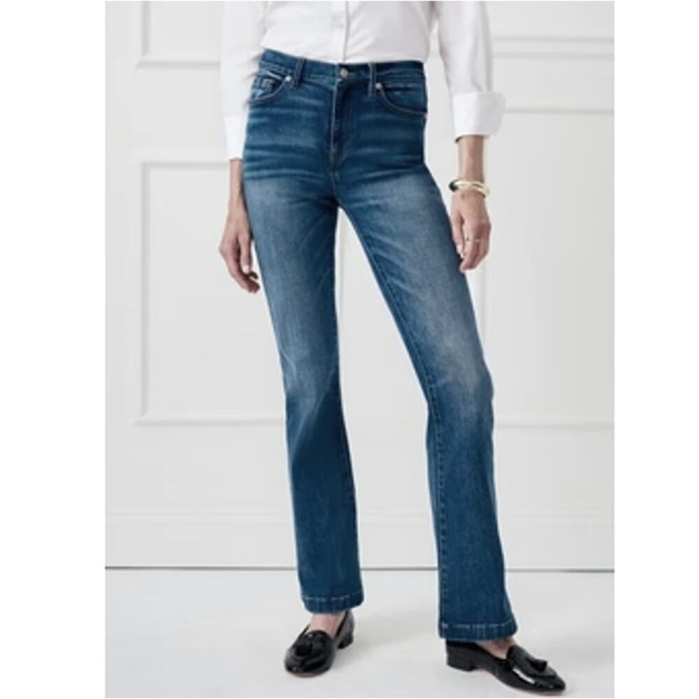 J.McLaughlin Women's Medium Denim Blue Domino Jeans Size M